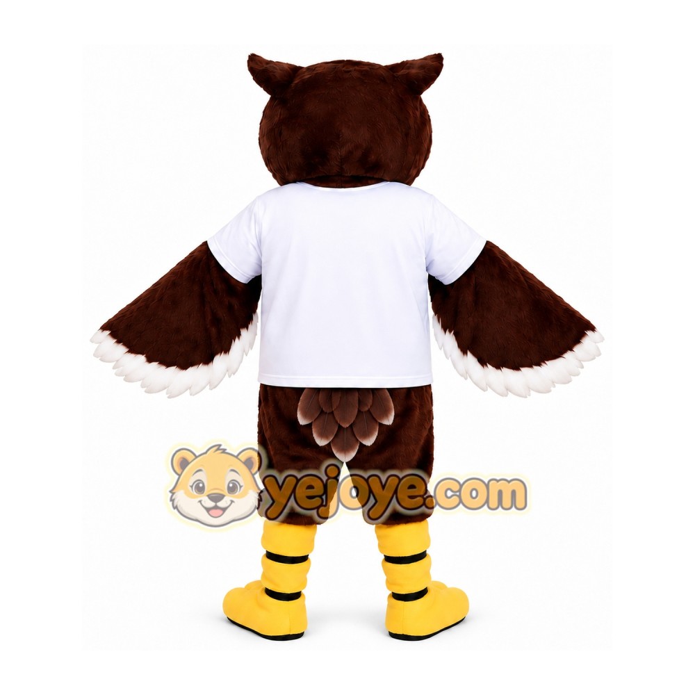 Brown Owl Mascot Costume Brown Owl Mascot Costume