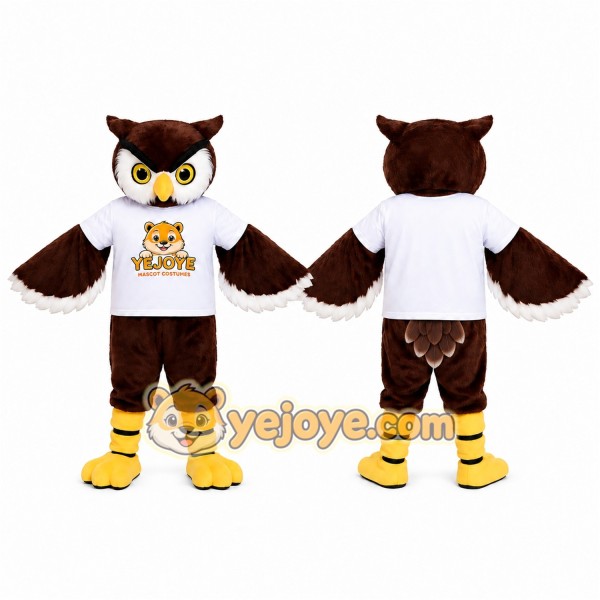 Brown Owl Mascot Costume