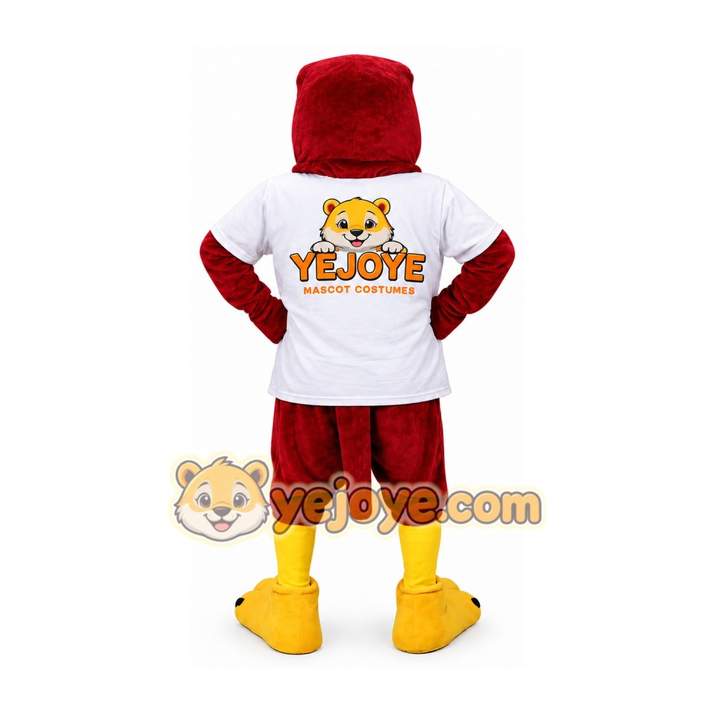 Dark Red Bird Mascot Costume Dark Red Bird Mascot Costume
