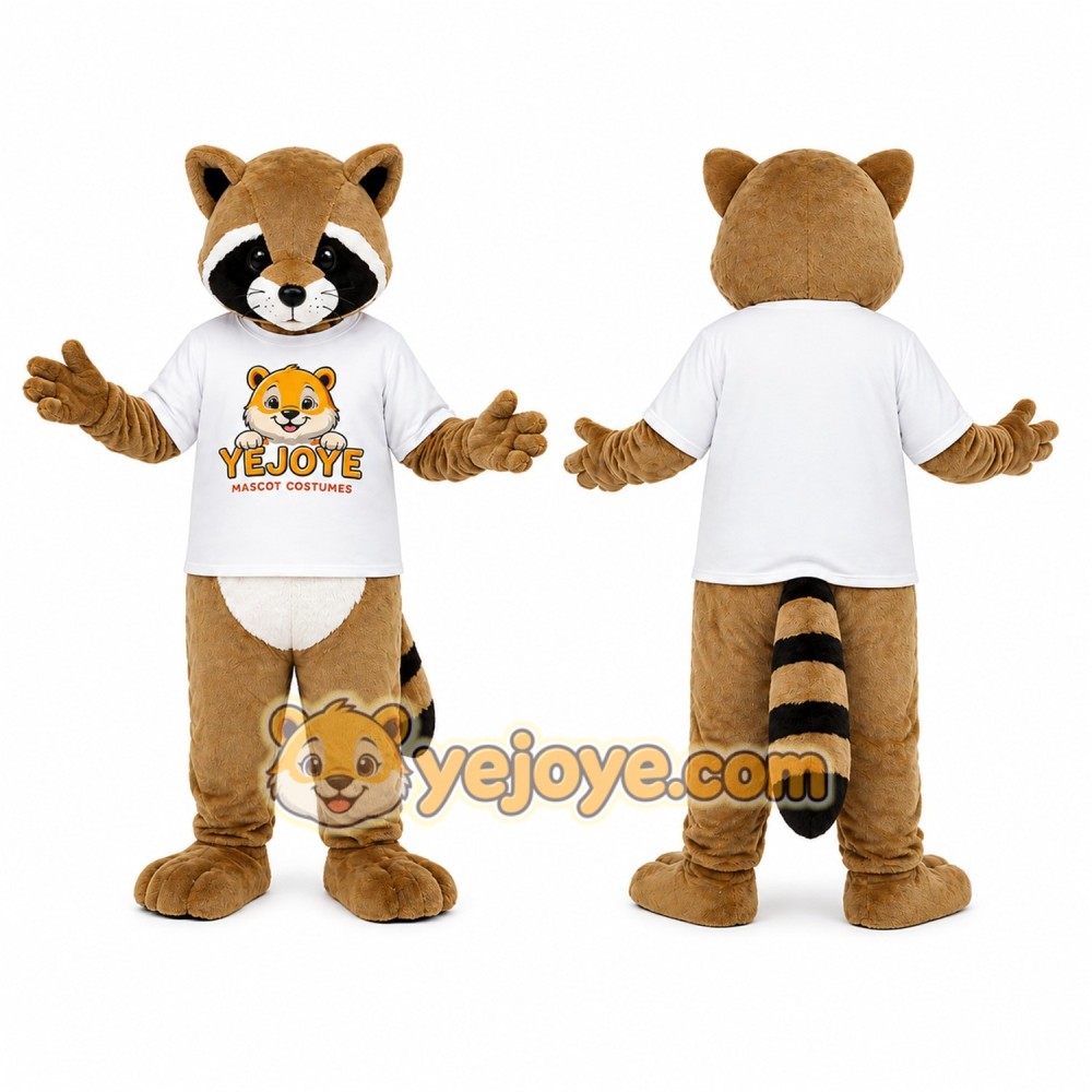 Brown Raccoon Mascot Costume Brown Raccoon Mascot Costume