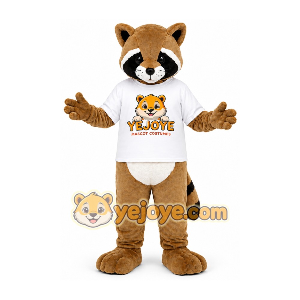 Brown Raccoon Mascot Costume Brown Raccoon Mascot Costume