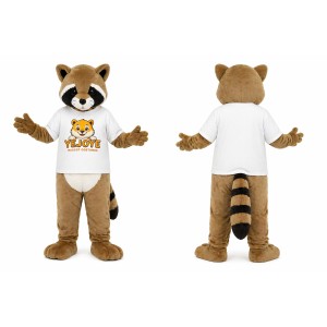Brown Raccoon Mascot Costume