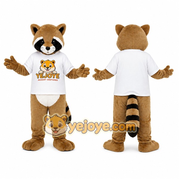 Brown Raccoon Mascot Costume