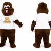 Dark Brown Beaver Mascot Costume