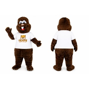 Dark Brown Beaver Mascot Costume
