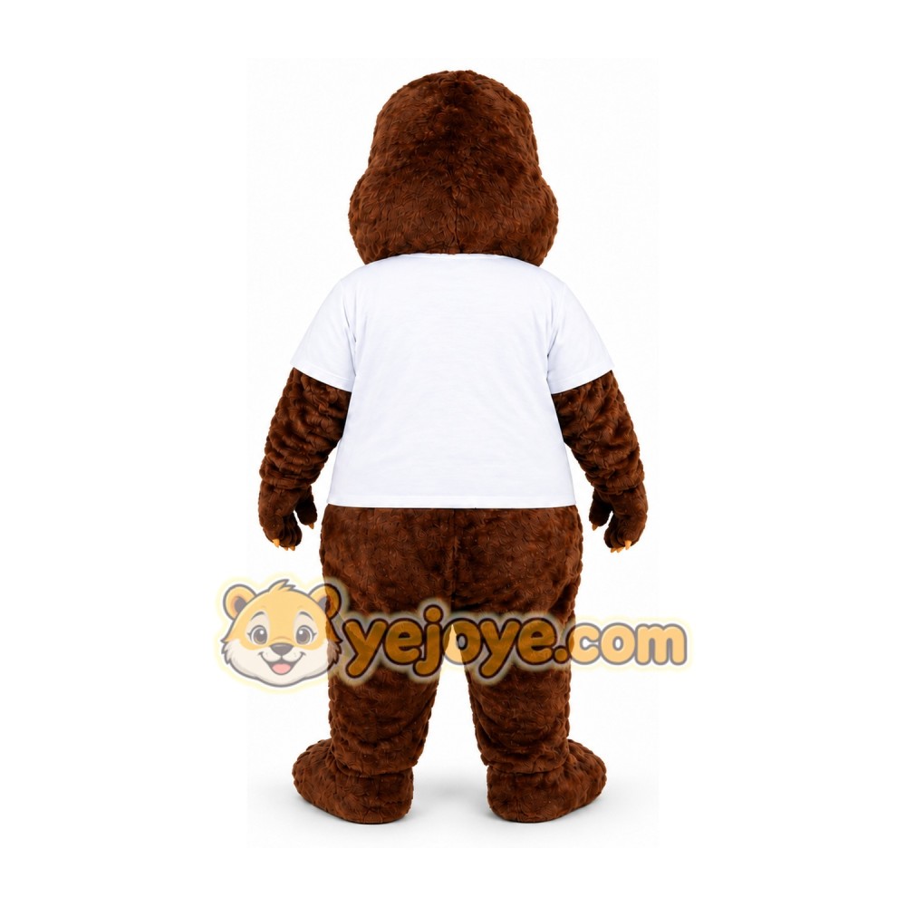 Dark Brown Beaver Mascot Costume Dark Brown Beaver Mascot Costume