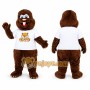 Dark Brown Beaver Mascot Costume
