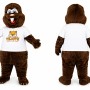 Dark Brown Beaver Mascot Costume