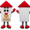 White House Mascot Costume with Red Roof