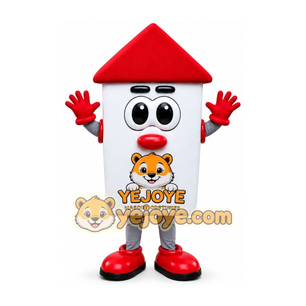 White House Mascot Costume with Red Roof