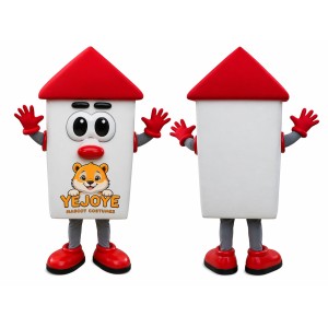 White House Mascot Costume with Red Roof