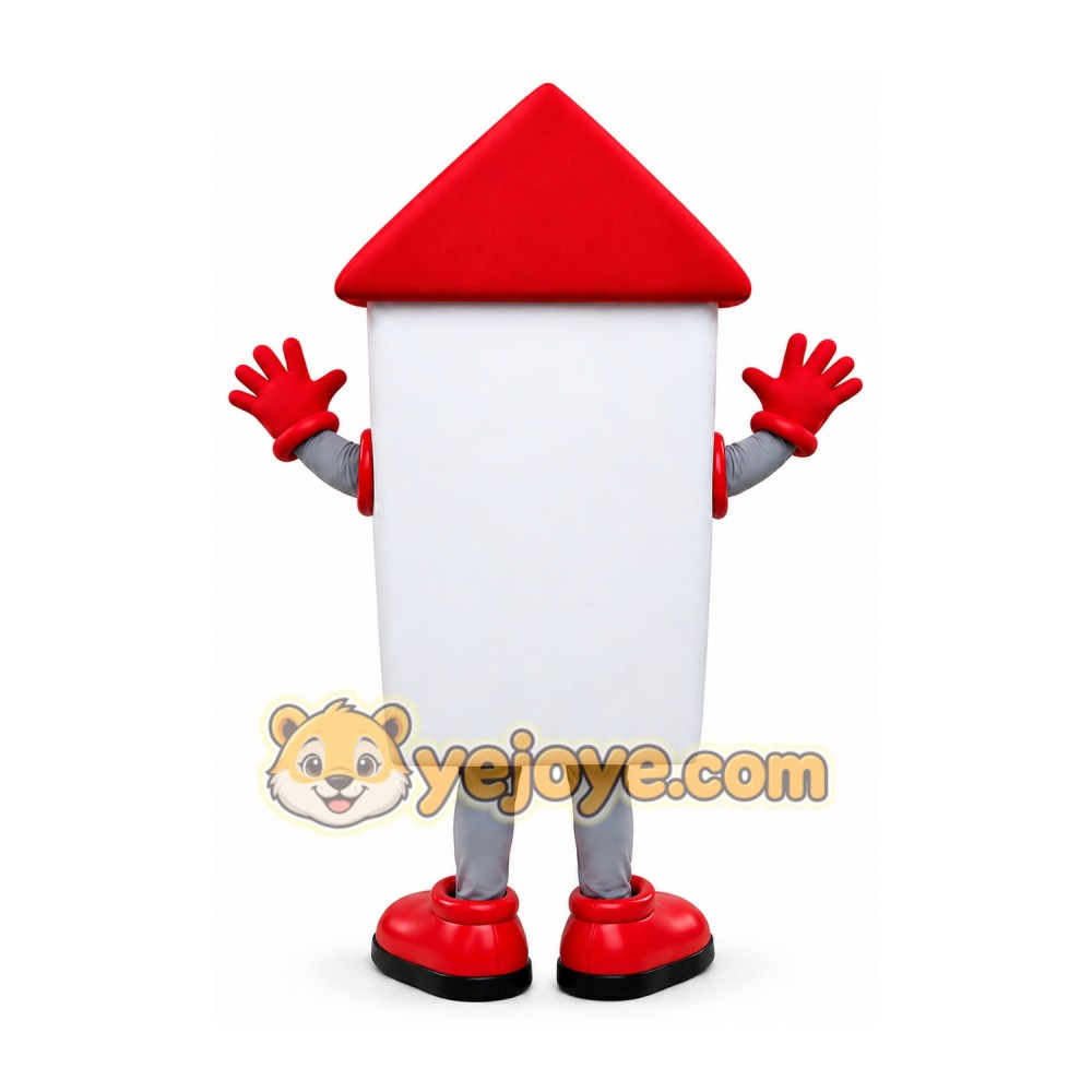 White House Mascot Costume with Red Roof