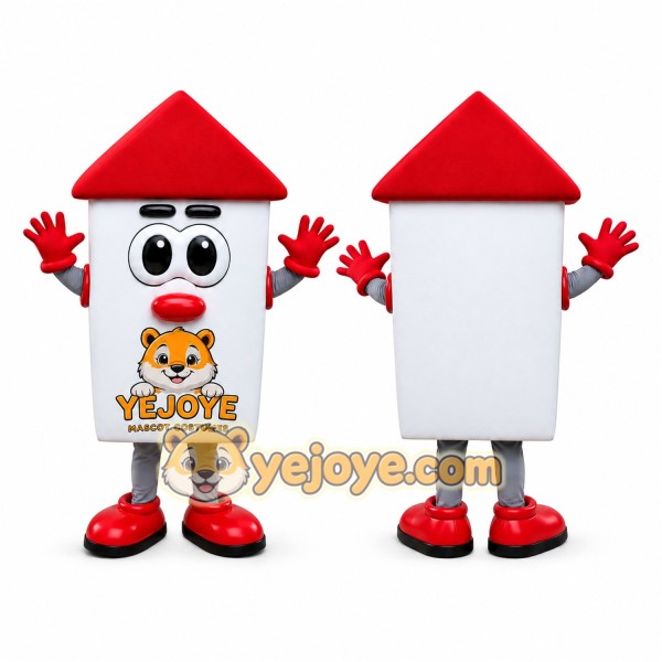 White House Mascot Costume with Red Roof