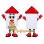 White House Mascot Costume with Red Roof