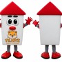 White House Mascot Costume with Red Roof