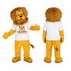 Yellow Lion Mascot Costume