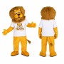 Yellow Lion Mascot Costume