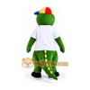 Green Crocodile Mascot Costume with Colorful Cap Green Crocodile Mascot Costume with Colorful Cap