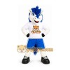 White and Blue Horse Mascot Costume White and Blue Horse Mascot Costume