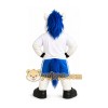 White and Blue Horse Mascot Costume White and Blue Horse Mascot Costume