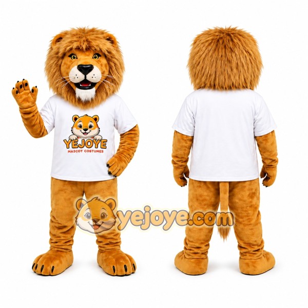 Golden Lion Mascot Costume