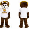 Brown Husky Mascot Costume