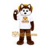 Brown Husky Mascot Costume