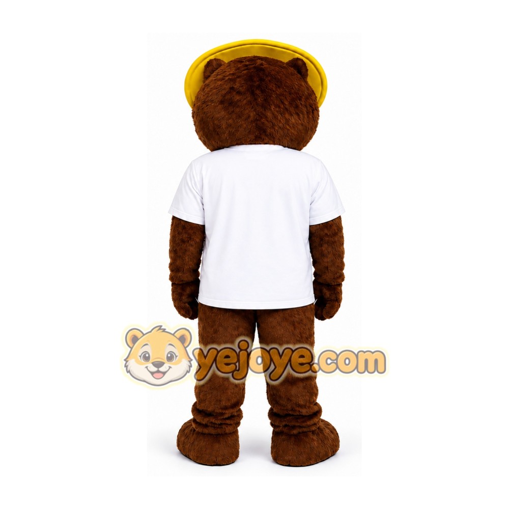 Brown Husky Mascot Costume