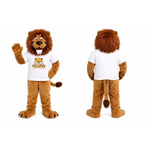 Light Brown Lion Mascot Costume