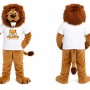 Light Brown Lion Mascot Costume
