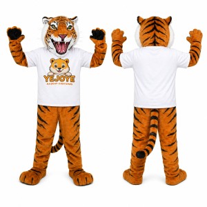 Orange Tiger Mascot Costume