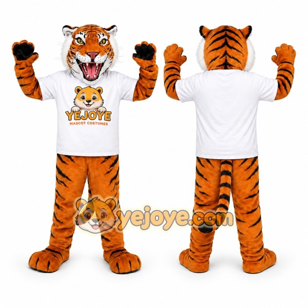 Orange Tiger Mascot Costume
