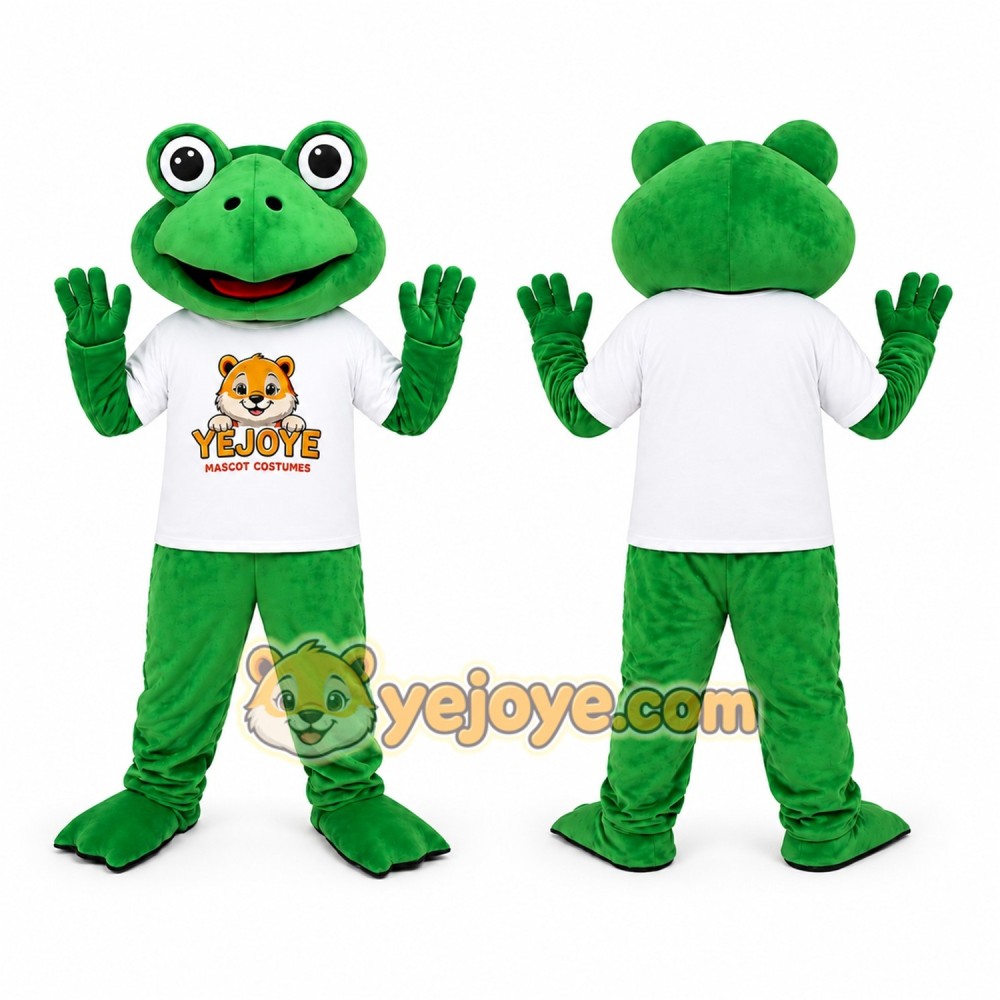Green Frog Mascot Costume