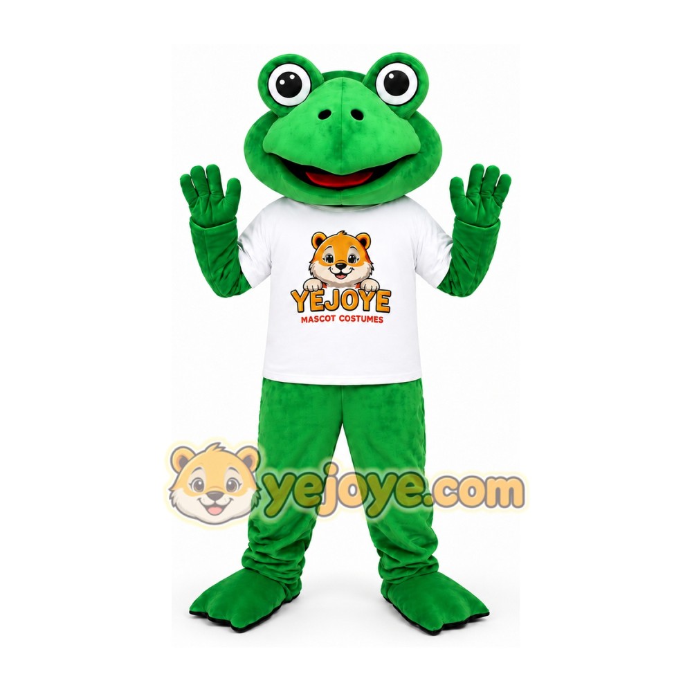 Green Frog Mascot Costume