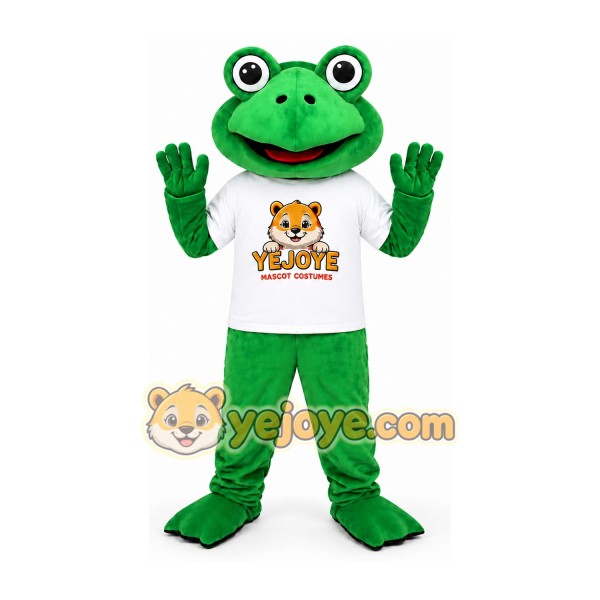 Green Frog Mascot Costume