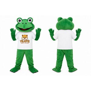 Green Frog Mascot Costume
