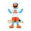 Light Blue Bird Mascot Costume with Orange Shorts