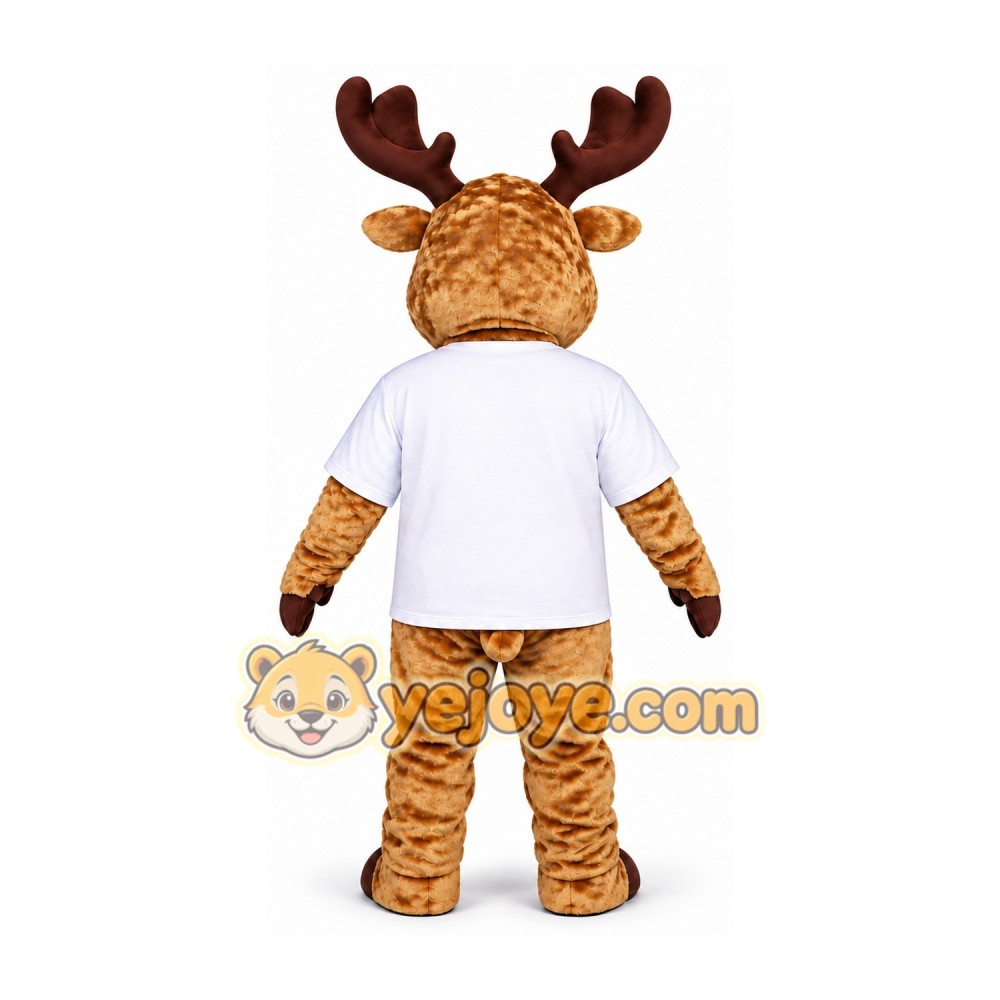 Spotted Brown Reindeer Mascot Costume