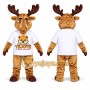 Spotted Brown Reindeer Mascot Costume