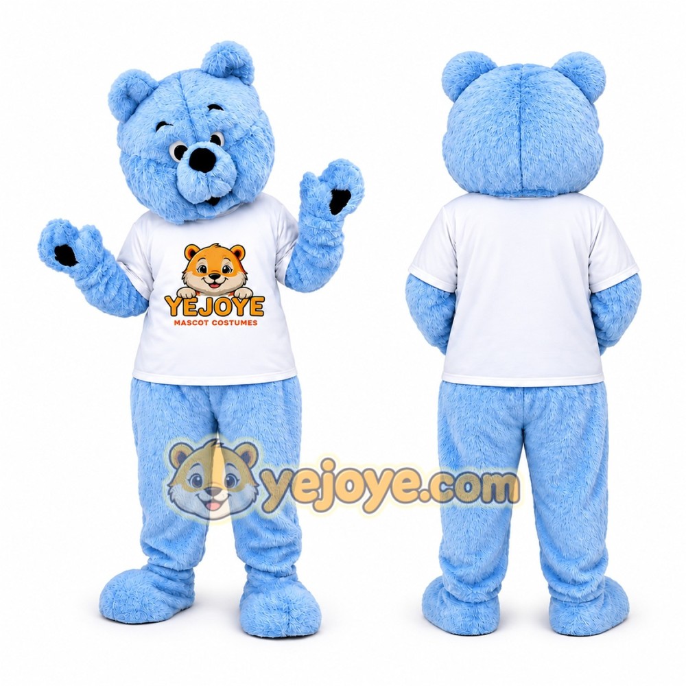 Light Blue Bear Mascot Costume Light Blue Bear Mascot Costume