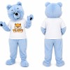 Light Blue Bear Mascot Costume