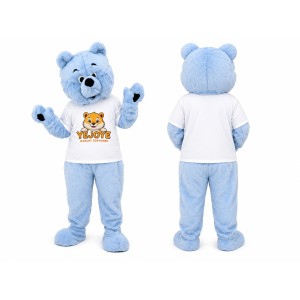 Light Blue Bear Mascot Costume