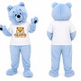 Light Blue Bear Mascot Costume