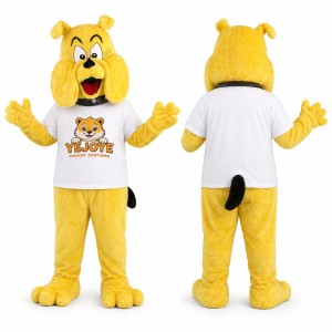 Yellow Dog Mascot Costume