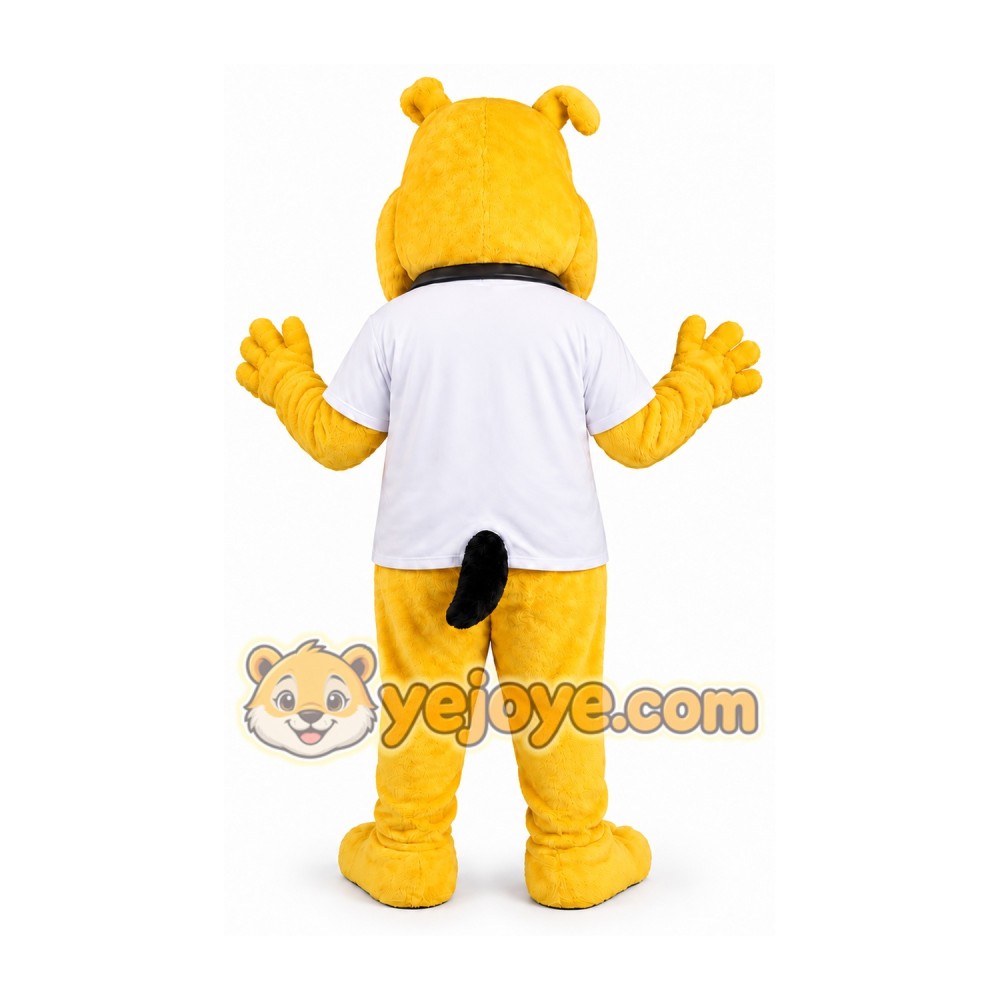 Yellow Dog Mascot Costume Yellow Dog Mascot Costume
