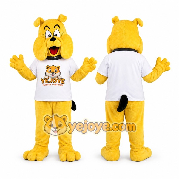 Yellow Dog Mascot Costume