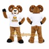 Brown Ram Mascot Costume Brown Ram Mascot Costume