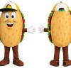 Tan Taco Mascot Costume with Green Cap