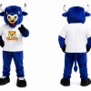 Royal Blue Bull Mascot Costume