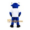 Royal Blue Bull Mascot Costume Royal Blue Bull Mascot Costume